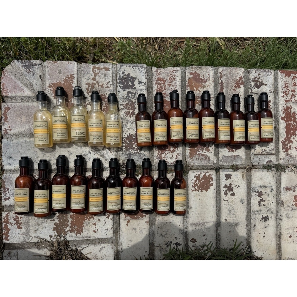 Bath & Body Works Aromatherapy Orange Ginger Energizing Travel Lot Lotion Vtg